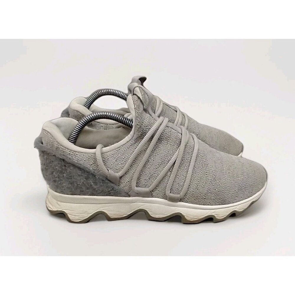 Sorel Shoes Womens 9 Kinetic Lace Running Sneakers Gray Lace Up Low NL3227-081